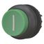 Pushbutton, RMQ-Titan, Extended, momentary, green, inscribed, Bezel: black thumbnail 2