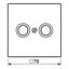 Centre plate f. TV/FM socket LS990TVWW thumbnail 8