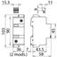 Surge arrester Type 2 DEHNguard 1-pole Uc 1000V AC w. remote sign. con thumbnail 2