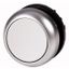 Pushbutton, RMQ-Titan, Flat, momentary, gray, Blank, Bezel: titanium thumbnail 1