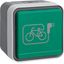 Soc.out. earth. pin+green hinged cover+impr.ed symb.e-bike surf.-mtd,W thumbnail 1