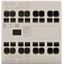 Auxiliary contact module, 2 pole, Ith= 16 A, 1 N/OE, 1 NCL, Front fixing, Push in terminals, DILA, DILM7 - DILM38 thumbnail 1