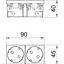 STD-D3C ROR2 Socket 33°, double protective contact, Connect 45 250V, 10/16A thumbnail 2