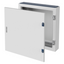 CVX DISTRIBUTION BOARD 160E - SURFACE-MOUNTING - 600x800x170 - IP55 - WITH SOLID SHEET METAL DOOR - 2 LOCKS - WITH EXTRACTABLE FRAME - GREY RAL7035 thumbnail 1