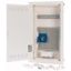 Compact distribution board-flush mounting, multimedia, 3-rows, super-slim sheet steel door thumbnail 3