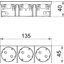 STD-D3C SRO3 Socket 33°, triple protective contact, Connect 45 250V, 10/16A thumbnail 2