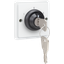 Splashproof key switch 16 A with screw terminals, white thumbnail 3