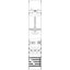 KA4306 Measurement and metering transformer board, Field width: 1, Rows: 0, 1350 mm x 250 mm x 160 mm, IP2XC thumbnail 5