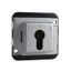 Roller shut. push-button insert f. cyl. locks, 2-pole, aluminium, Anti-vandalism thumbnail 4