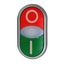 Double push-button, illuminated, red/green,`0/Iï thumbnail 1