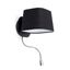 SWEET BLACK WALL LAMP WITH LED READER 1 X E27 60W thumbnail 2