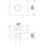 KWS 20 A2 Clamping profile with hexagon screw, h = 20 mm 60x50 thumbnail 2