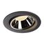 NUMINOS® MOVE DL XL, Indoor LED recessed ceiling light black/chrome 3000K 40° rotating and pivoting thumbnail 1