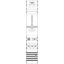 KA4273 Measurement and metering transformer board, Field width: 1, Rows: 0, 1350 mm x 250 mm x 160 mm, IP2XC thumbnail 7