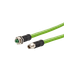 M12 Industrial Ethernet cable, X-coded, 5.0 m, M12 jack straight - M12 thumbnail 3