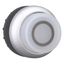 Illuminated pushbutton actuator, RMQ-Titan, Extended, momentary, White, inscribed 0, Bezel: titanium thumbnail 12