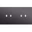 Twofold faceplate, horizontal 71 mm centre distance, for double switch thumbnail 1