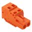 1-conductor female connector CAGE CLAMP® 2.5 mm² orange thumbnail 1