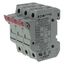 Eaton Bussmann series CHM modular fuse holder, 600 Vac, 1000 Vdc, 30A, Modular fuse holder, Three-pole, 200kA - CHM3DCU thumbnail 6