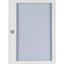 Surface mounted steel sheet door white, transparent with Profi Line handle for 24MU per row, 6 rows thumbnail 1