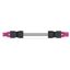 pre-assembled interconnecting cable B2ca Socket/plug pink thumbnail 1