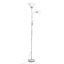 Lisa Floor Lamp 1xE27 with Reading Light 1xE14 Silver thumbnail 1