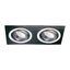 Helium Double Recessed Light Black thumbnail 1