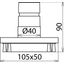 Rectangular brush for suction 105x90x50 for MS dry cleaning set -36kV thumbnail 2