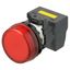 M22N Indicator, Plastic flat etched, Red, Red, 220/230/240 V AC, push- thumbnail 2