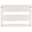 Front plate 45mm-Device cutout for 24 Module units per row, 2 rows, white thumbnail 1