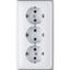 3-gang SCHUKO- socket CD523WW thumbnail 2