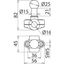 Fixed ball point D 25mm, clamp type A for round conductors 16mm thumbnail 2