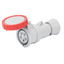 STRAIGHT CONNECTOR HP - IP66/IP67/IP68/IP69 - 3P+N+E 16A 380-415V 50/60HZ - RED - 6H - FAST WIRING thumbnail 1