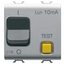 RESIDUAL CURRENT BREAKER WITH OVERCURRENT PROTECTION - C CHARACTERISTIC - CLASS A - 1P+N 16A 230Vac 10mA - 2 MODULES - TITANIUM - CHORUSMART thumbnail 1