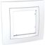 Unica Basic - cover frame - 1 gang - white/white thumbnail 2