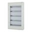 Complete surface-mounted flat distribution board with window, grey, 24 SU per row, 5 rows, type C thumbnail 4