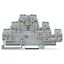Component terminal block triple-deck with 3 diodes 1N4007 gray thumbnail 4