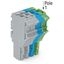 1-conductor female connector Push-in CAGE CLAMP® 4 mm² gray/blue/green thumbnail 2