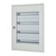 Complete flush-mounted flat distribution board with window, white, 24 SU per row, 4 rows, type P thumbnail 4