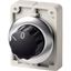 Changeover switch, RMQ-Titan, with rotary head, momentary, 2 positions, inscribed, Front ring stainless steel thumbnail 4