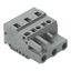 1-conductor female connector CAGE CLAMP® 2.5 mm² gray thumbnail 1