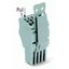 1-conductor female connector Push-in CAGE CLAMP® 1.5 mm² gray thumbnail 3