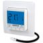 Concealed thermostat as underfloor controller, AC 230V, 1 make contact 16 A, blue backlighting thumbnail 1