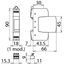 Surge arreser Type 3 DEHNrail M 2-pole 255V for industry electronics thumbnail 2