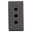 ITALIAN STANDARD SOCKET-OUTLET 250V ac - 2P+E 10A - P11 - 1 MODULE - SYSTEM BLACK thumbnail 1