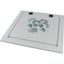 Top plate, for arc protection, for WxD=1200x400mm, IP40, grey thumbnail 2