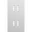 Twofold faceplate, vertical 71 mm centre distance, for double switch f thumbnail 2