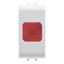 SINGLE INDICATOR LAMP - RED - 1 MODULE - GLOSSY WHITE - CHORUSMART thumbnail 1