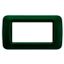 TOP SYSTEM PLATE - IN TECHNOPOLYMER GLOSS FINISHING - 4 GANG - RACING GREEN - SYSTEM thumbnail 2