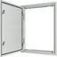 3-component flush-mounting door frame with door, double-bit lock, IP54, HxW=1760x1000mm thumbnail 2